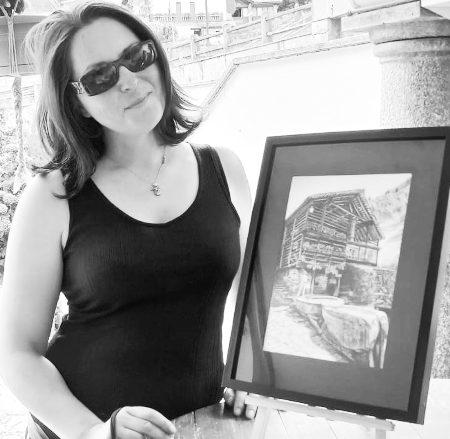 Ivanka Art dipinge nella natura