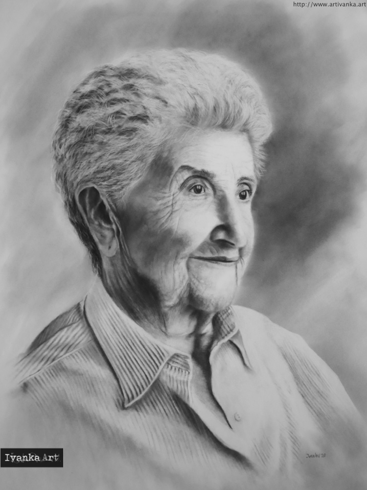 Ritratto artistico di donna: mamma, nonna